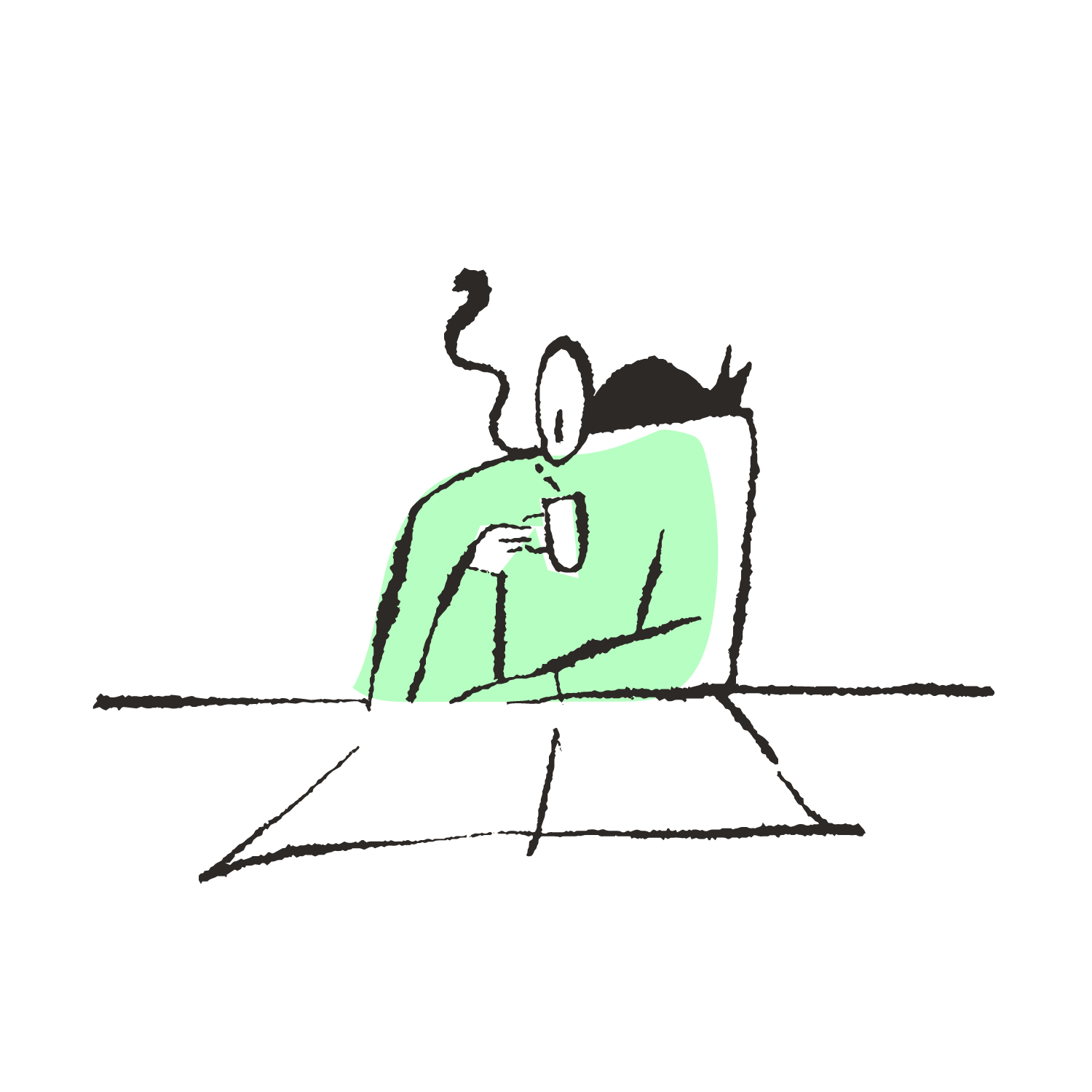 Ilustración de cierre asociada a calma y operativa resuelta