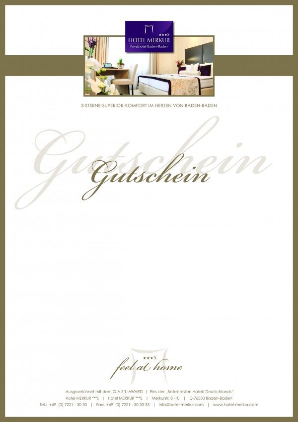 Hotel Merkur Baden-Baden Gutschein Vorlage 6