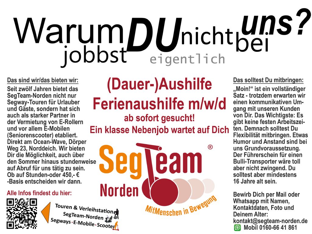 Stellenanzeige Aushilfe