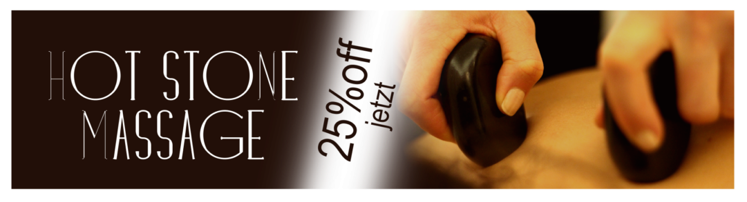 Hot Stone Massage 25 % off