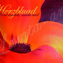 Postkarte "Herzbluad"