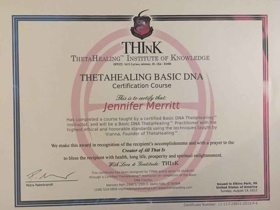 Theta Healing Basic DNA Certification