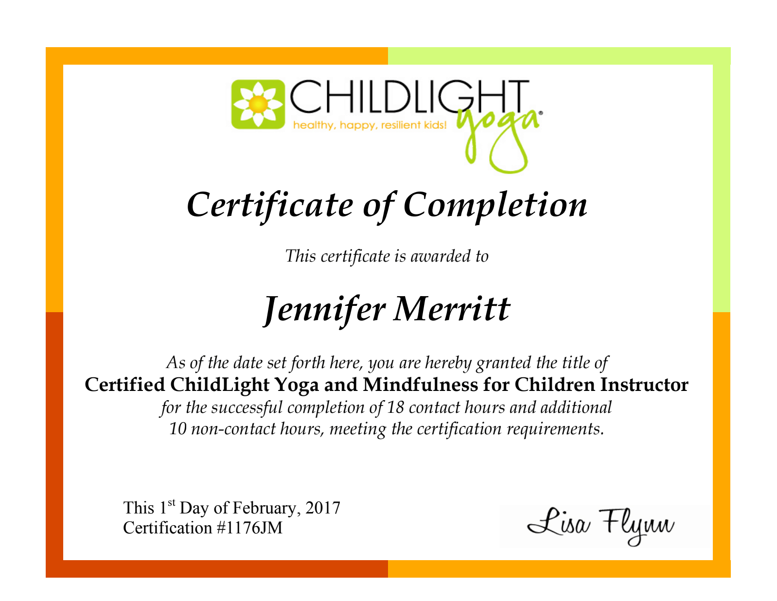 Childlight Kid's Yoga Teacher