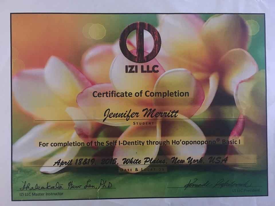 Hooponopono Certification