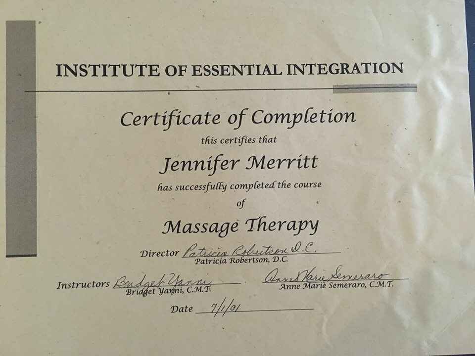 200 hour Massage Therapy Certification