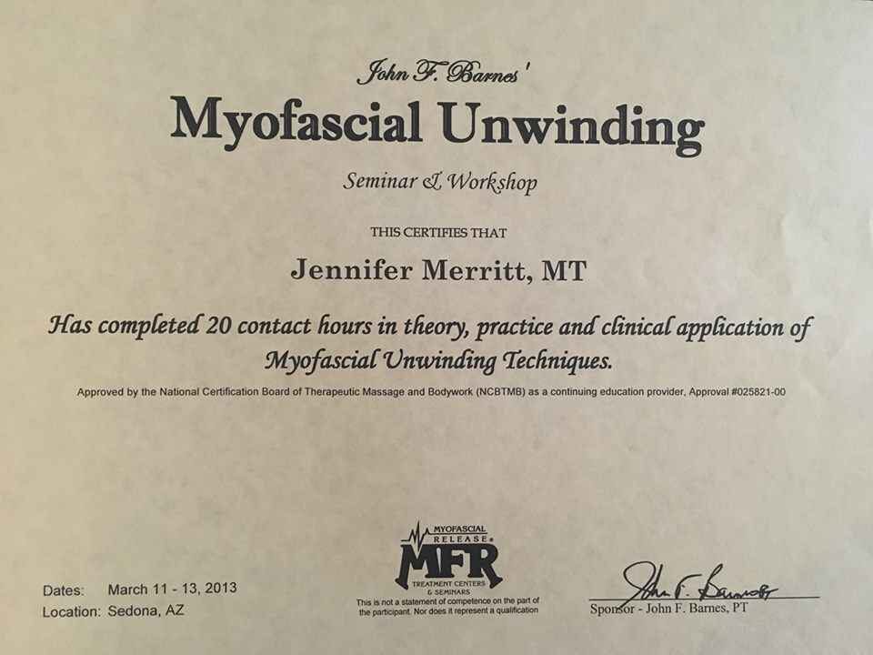 Myofascial Unwinding