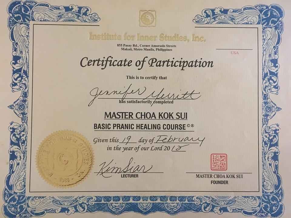 Pranic Healing Certification