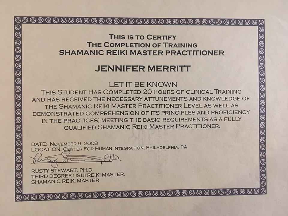 Shamanic Reiki Master Certification
