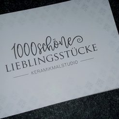 Logodesign 1000schöne Lieblingsstücke Keramikmalstudio