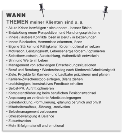 Coaching psychologische Beratung für Menschen  mit Veränderungswünschen Karriereplanung Karriereberatung Verena Heinzerling