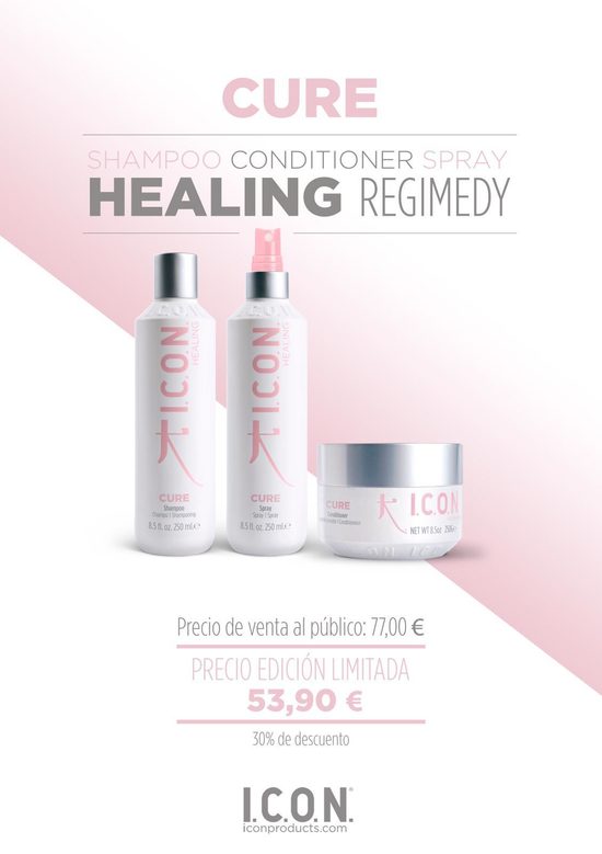 Icon Cure Champú Acondicionador Spray Healing Regimedy