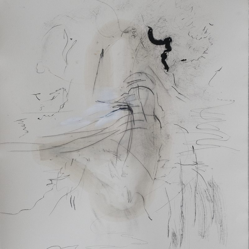 106 x 78,5, Mischtechnik/Papier, „o.T.“, 2019