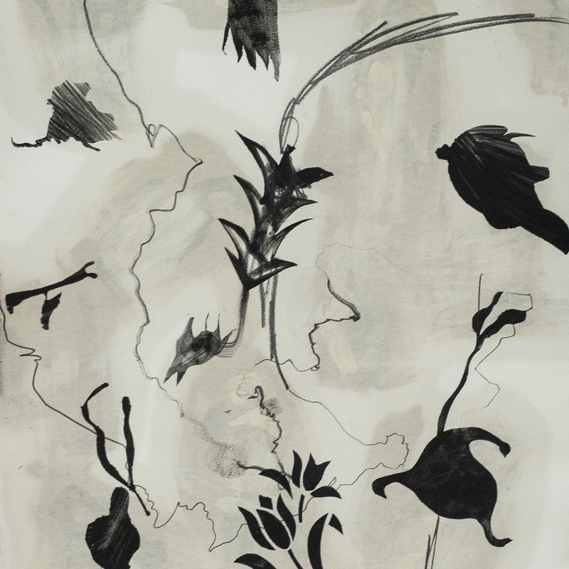 84,1 x 118,9, Mischtechnik_Papier, „vorn wie hinten davor“, 2019