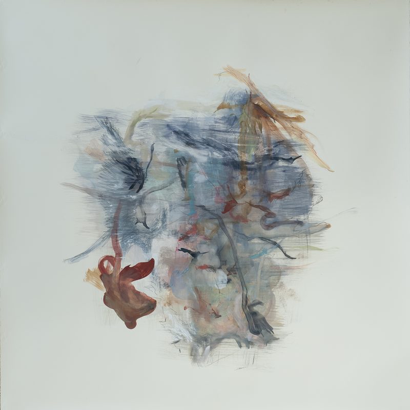 140 x 140 Mischtechnik/Papier - "paysage", 2018