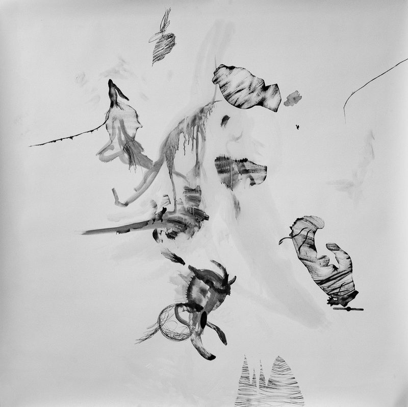 150x150., Mischtechnik/Papier, , „libre Idiotie“, 2020