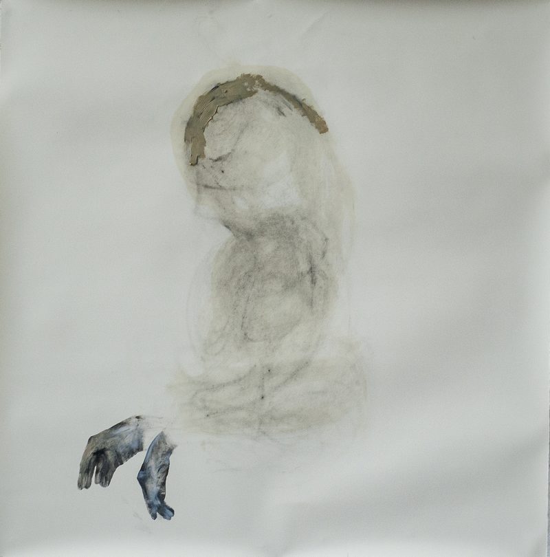 140 x 140, Mischtechnik/Papier, „o.T.“, 2021