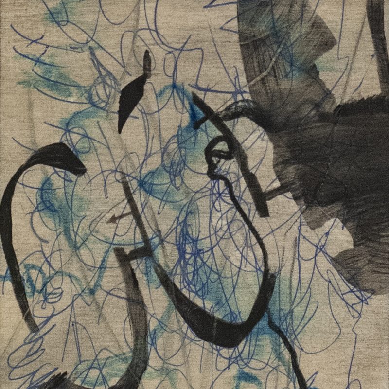 21 x 15  - Öl/Holz - "kritzeln tut jeder", 2018