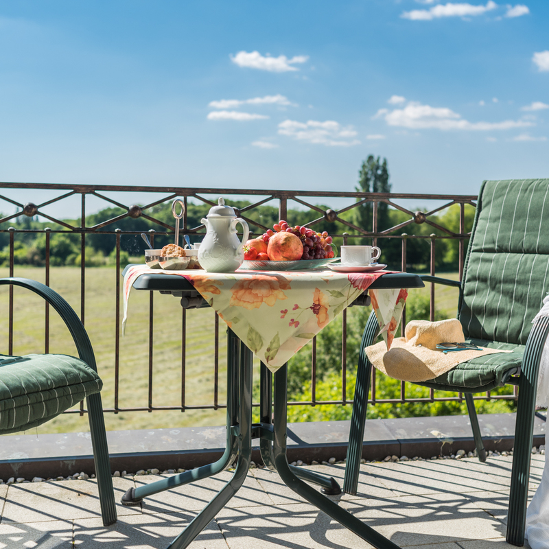 Aussicht Balkon Gästehaus