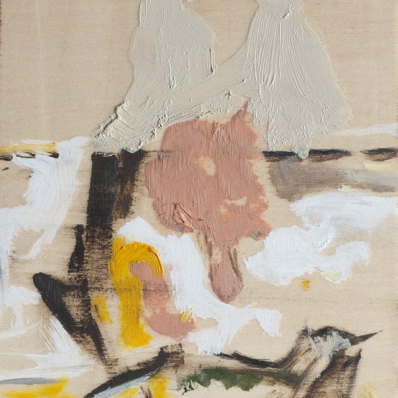 21x15, Öl/Holz, „Ich,überichen„ (Paartherapie), 2019“