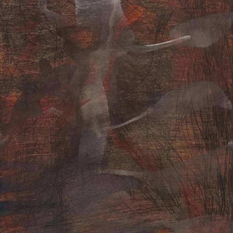 21 x 15  - Öl/Holz - "skelletieren", 2018