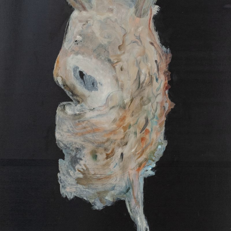 54,7 x 40, Öl/Holz, „Wesen“, 2019