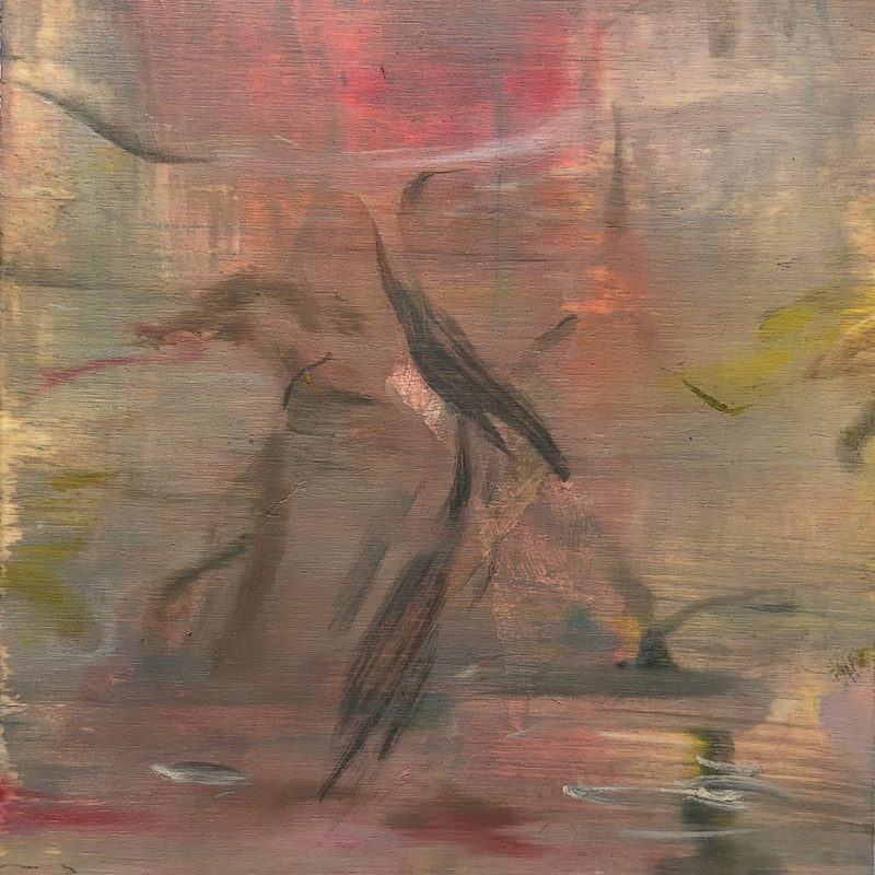 21x15, Öl/Holz, „im zittern am Grund“, 2019