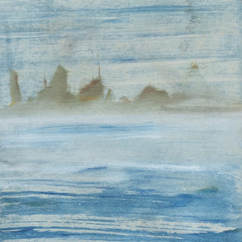 21x15, Öl/Holz, „brume“, 2019