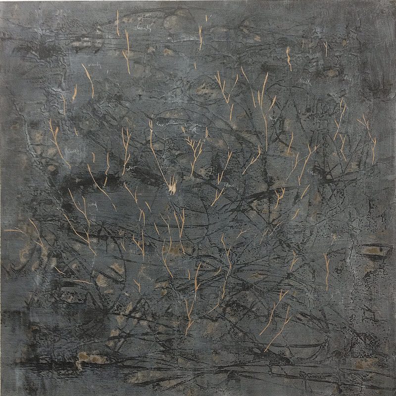 140 x 140- Oil/MdF - "champ"