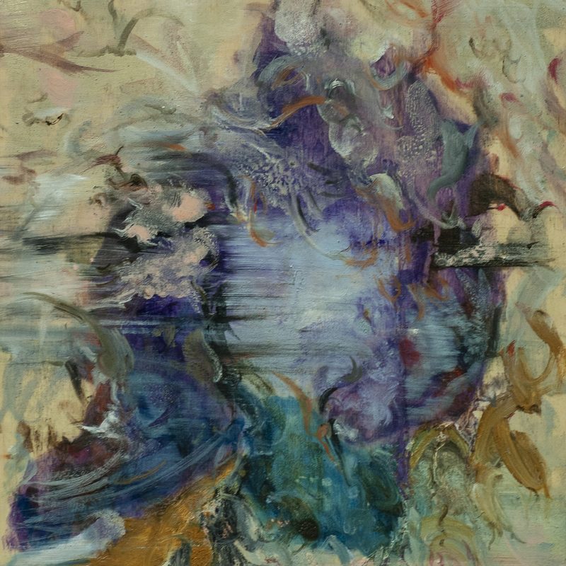 29,8 x 23,8, Öl/Holz; "Fusion", 2019