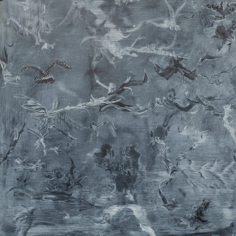 40,8 x 35,2, Öl/Holz, "Hommage à Bulgakow", 2019