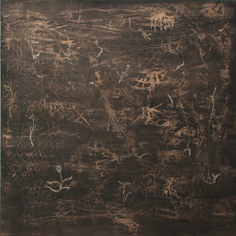 140 x 140- Oil/MdF - "champ"