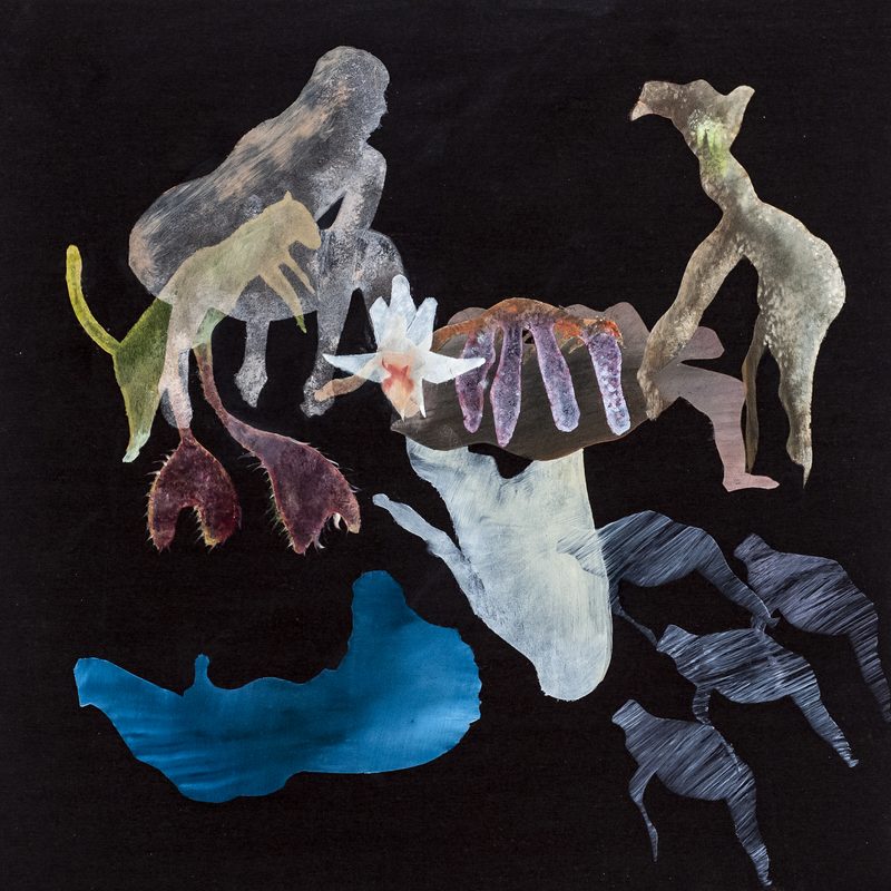 50x50, Öl/Holz, „ou fantômes du tableau“, 2021