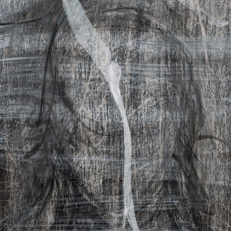 21x15, Mischtechnik/Holz, „tête“, 2020