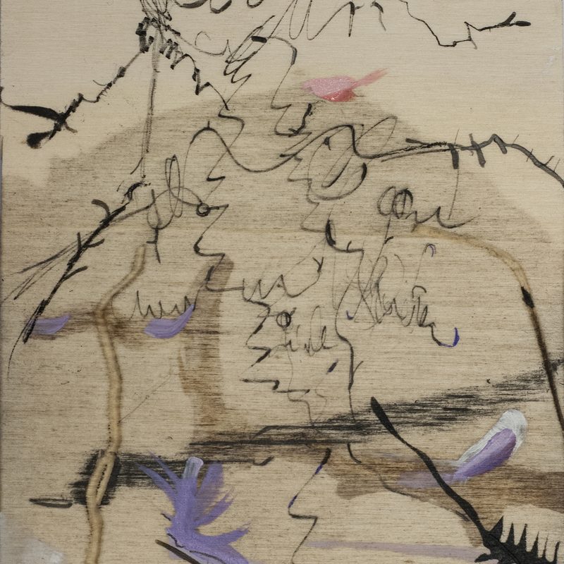 21x15, Mischtechnik_Holz, „as we lined love“,2019