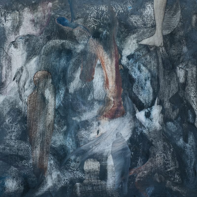 40 x 40, Öl/Holz, „hommage à J.L.Gogard“, 2019