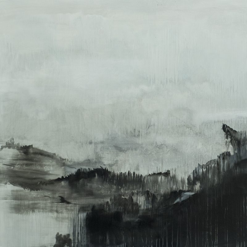 140 x 140 - Mischtechnik/MdF - "als ich traeumte"