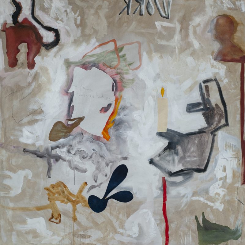 140 x 140 - Öl/MdF - "copy of my mistakes"