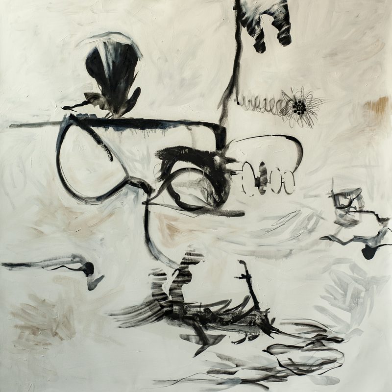 160x160, Öl/Leinwand, „broken glasses“, 2019