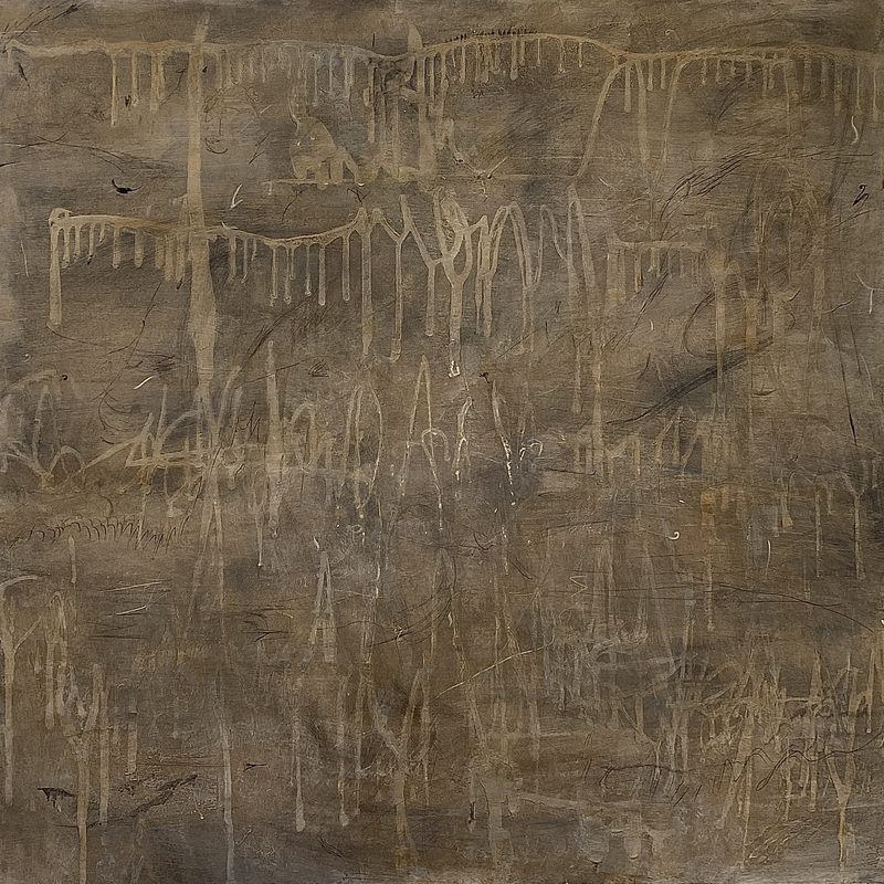 140x140, Mischtechnik/MdF, „Residuum“