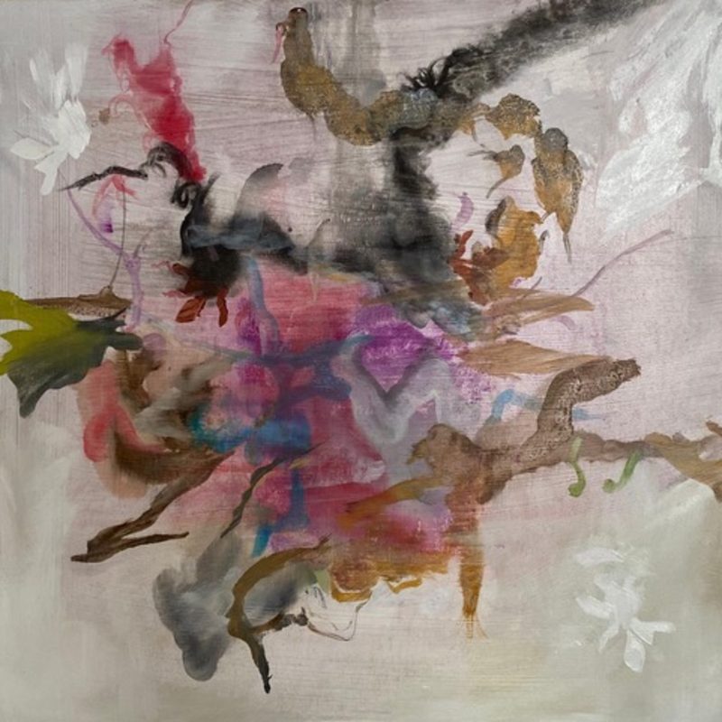  40x40, Öl/MdF , „Gedanken an Hyperion“, 2020