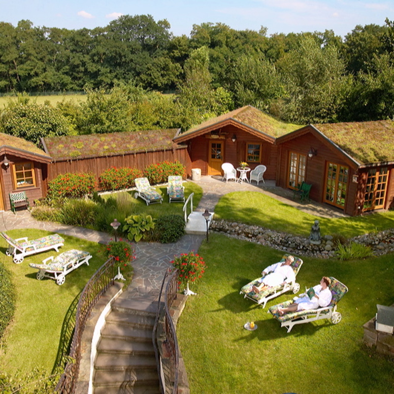 Saunagarten Ansicht von oben