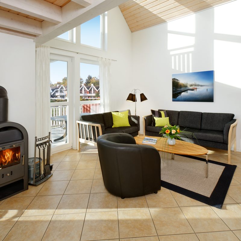 Holiday home Fünen | 1st row lake view (6+2 P.) - Living area