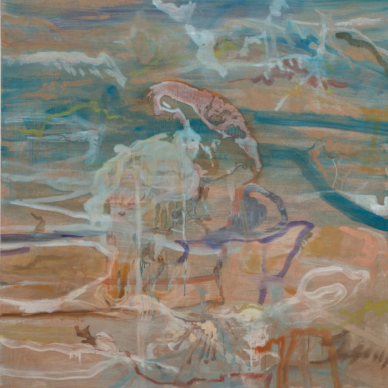 140x140, Mischtechnik/MdF, „champ“, 2019