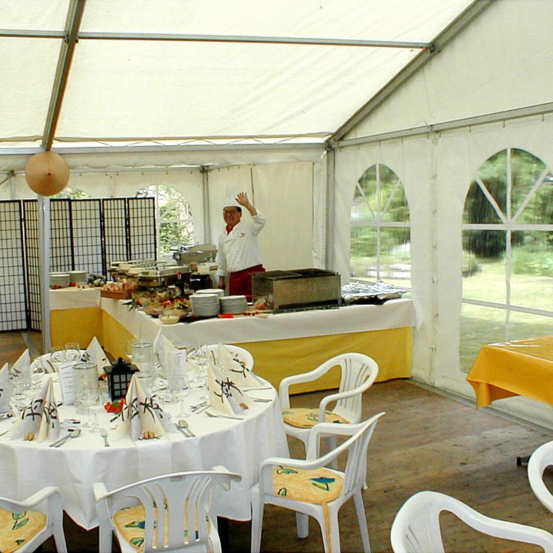 Partyzelt innen