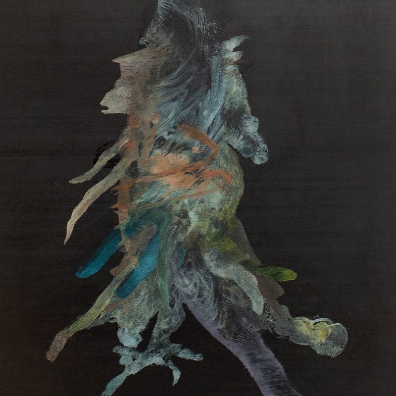 Triptychon , 29x25, Öl/Holz, „nous sommes hysterique“, (1.Tryptychon), 2020