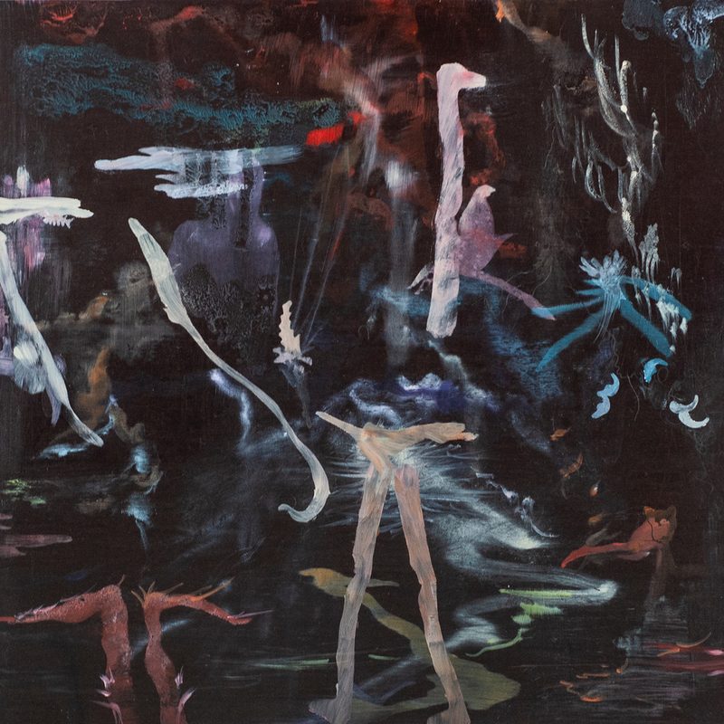 Öl/Holz, „Der kleine Vogel, hat einen großen Vogel“, 2020