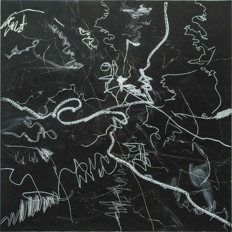 140 x 140 - Mischtechnikl/MdF - "lineout"